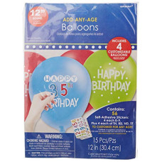 Deals and Offers on - Wanna Party Add an Age Customized Latex Balloons (Pack of 15) Deals, Discounts & Offers on - Wanna Party Add an Age Customized Latex Balloons (Pack of 15)