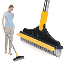 Deals, Discounts & Offers on  - KANISH BRAND Multipurpose 2 in 1 Bathroom Cleaning Brush Wiper Tiles Cleaning Bathroom Brush Floor Scrub Brush with Long Handle 120 Rotate Home Kitchen Bathroom Cleaning Grip (Multicolour)