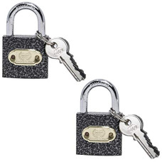 Deals and Offers on - Harrison C I SUPER-0460_PK 2 Iron 3 Pins Padlock with 3 Keys (Pack of 2), Grey Deals, Discounts & Offers on - Harrison C I SUPER-0460_PK 2 Iron 3 Pins Padlock with 3 Keys (Pack of 2), Grey