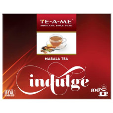 Deals and Offers on - TE-A-ME Indulge Masala (Spice) Black Tea, 100 Tea Bags | 100% Natural Real Spices - Ginger(Adrak), Cinnamon, Black Pepper, Clove, Nutmeg | Strong and Flavourful Masala Chai Deals, Discounts & Offers on - TE-A-ME Indulge Masala (Spice) Black Tea, 100 Tea Bags | 100% Natural Real Spices - Ginger(Adrak), Cinnamon, Black Pepper, Clove, Nutmeg | Strong and Flavourful Masala Chai