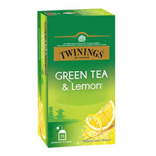 Deals and Offers on - Twinings Green Tea & Lemon, 25 Teabags, Green Tea, Deliciously Sweet & Tangy Lemon Deals, Discounts & Offers on - Twinings Green Tea & Lemon, 25 Teabags, Green Tea, Deliciously Sweet & Tangy Lemon