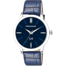 Deals, Discounts & Offers on Watches & Wallets - PROVOGUEUltra Slim Series Blue Dial & Blue Leather Strap