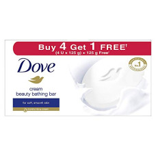 Deals and Offers on - Dove Cream Beauty Bathing Soap Bar 125g (4+1 Free Combo) | With Moisturising Cream Deals, Discounts & Offers on - Dove Cream Beauty Bathing Soap Bar 125g (4+1 Free Combo) | With Moisturising Cream