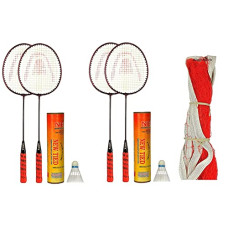 Deals and Offers on - Klapp Badminton Racquet Set of 4 Badminton + Net Deals, Discounts & Offers on - Klapp Badminton Racquet Set of 4 Badminton + Net