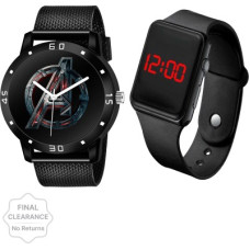 Deals and Offers on Watches & Wallets - Daniel Jubilewatches For boys watch For boys led watch boy watch wrist watch analog digital Analog Watch - For Boys Avanger Black With Square Led Deals, Discounts & Offers on Watches & Wallets - Daniel Jubilewatches For boys watch For boys led watch boy watch wrist watch analog digital Analog Watch - For Boys Avanger Black With Square Led