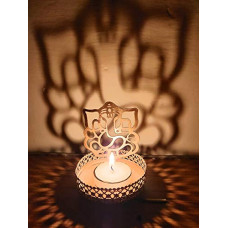 Deals and Offers on - Heaven Decor Iron Divine Shadow Ganesh Tealight Candle Holder, Pack of 1 Deals, Discounts & Offers on - Heaven Decor Iron Divine Shadow Ganesh Tealight Candle Holder, Pack of 1