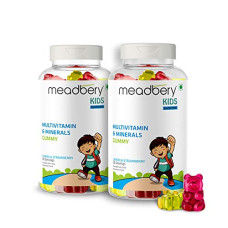 Deals and Offers on - Meadbery Multivitamin And Mineral Gummy Bears Jelly Glutenfree Formula With Vitamin C Vitamin D Vitamin B12 B6 Zinc For Kids Growth Development Immunity Pack of 2 Deals, Discounts & Offers on - Meadbery Multivitamin And Mineral Gummy Bears Jelly Glutenfree Formula With Vitamin C Vitamin D Vitamin B12 B6 Zinc For Kids Growth Development Immunity Pack of 2