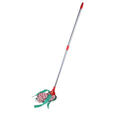 Deals and Offers on Home Improvement - Cello Kleeno Round Telescopic Looped Cotton Mop with Scrub (Red) Deals, Discounts & Offers on Home Improvement - Cello Kleeno Round Telescopic Looped Cotton Mop with Scrub (Red)