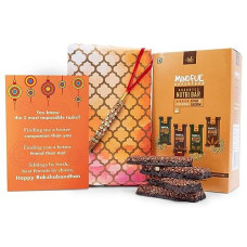 Deals and Offers on - Eat Anytime Premium Rakhi Gift Hamper With Millet Bar Pack of 6 & Premium Rakhi | Rakhi Gift Hampers For Brother, Rakhi Gift For Sister, Gift Hamper For Rakhi | Energy Bar/Granola Bar | Premium Gift with 1 Rakhi Deals, Discounts & Offers on - Eat Anytime Premium Rakhi Gift Hamper With Millet Bar Pack of 6 & Premium Rakhi | Rakhi Gift Hampers For Brother, Rakhi Gift For Sister, Gift Hamper For Rakhi | Energy Bar/Granola Bar | Premium Gift with 1 Rakhi