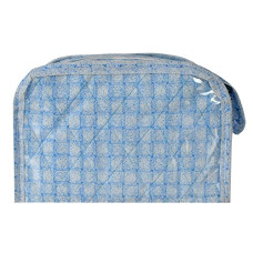 Deals and Offers on - Kuber Industries Check Design Laminated PVC Multipurpose Jewellery Storage Bag/Travel Kit (Blue)-HS_38_KUBMART21282 Deals, Discounts & Offers on - Kuber Industries Check Design Laminated PVC Multipurpose Jewellery Storage Bag/Travel Kit (Blue)-HS_38_KUBMART21282
