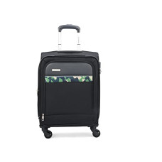 Deals and Offers on - Aristocrat Commander 55Cms Premium Polyester with PVC Coating Soft Sided Cabin Size 4 Wheels Small Black Suitcase Deals, Discounts & Offers on - Aristocrat Commander 55Cms Premium Polyester with PVC Coating Soft Sided Cabin Size 4 Wheels Small Black Suitcase