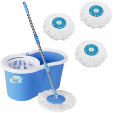Deals and Offers on - SHIVONIC Magic Dry Bucket Mop - 360 Degree Self Spin Wringing With 3 Super Absorbers Deals, Discounts & Offers on - SHIVONIC Magic Dry Bucket Mop - 360 Degree Self Spin Wringing With 3 Super Absorbers