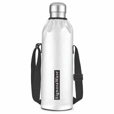 Deals and Offers on - Signoraware Stainless Steel Aqualene Vacuum Steel cola Hot and Cold Bottle with Bag 1800ml, Set of 1, Multicolour, (SIG_4422) Deals, Discounts & Offers on - Signoraware Stainless Steel Aqualene Vacuum Steel cola Hot and Cold Bottle with Bag 1800ml, Set of 1, Multicolour, (SIG_4422)
