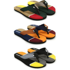 Deals and Offers on Men - FootupMen's Comfortable Stylish & Trending Latest Fabrication Slippers (Pack of 3) Flip Flops(Multicolor 8) Deals, Discounts & Offers on Men - FootupMen's Comfortable Stylish & Trending Latest Fabrication Slippers (Pack of 3) Flip Flops(Multicolor 8)