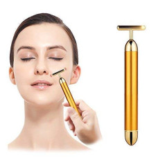 Deals and Offers on Beauty Care - StancyKing Gold Energy Beauty Bar Electric Vibration Facial Massage Roller Waterproof Face Skin Care T-Shaped Anti Wrinkle Massager Deals, Discounts & Offers on Beauty Care - StancyKing Gold Energy Beauty Bar Electric Vibration Facial Massage Roller Waterproof Face Skin Care T-Shaped Anti Wrinkle Massager