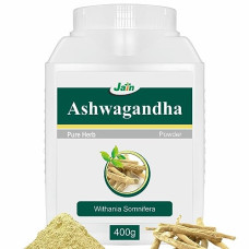 Deals and Offers on - Jain Pure Ashwagandha Powder|Extra Energy, Stress Relief, Sound Sleep, Blood Sugar Support, Immunity Booster|100% Natural Premium Grade, 400 gms Deals, Discounts & Offers on - Jain Pure Ashwagandha Powder|Extra Energy, Stress Relief, Sound Sleep, Blood Sugar Support, Immunity Booster|100% Natural Premium Grade, 400 gms
