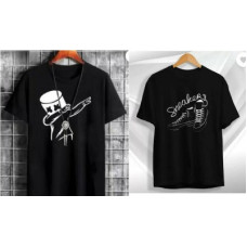 Deals, Discounts & Offers on  - ATTITUDE START OF FASHIONPack of 2 Men Printed Round Neck Polyester Black T-Shirt