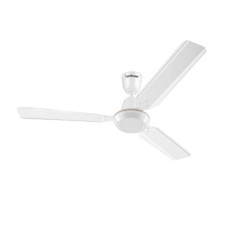 Deals, Discounts & Offers on  - Hindware Snowcrest Jubilo Metallic 1200mm Designer 3 Blade Ceiling Fan with Premium Metallic Finish, Dust Resistant Aerodynamic Blades For Even Air Distribution (White)