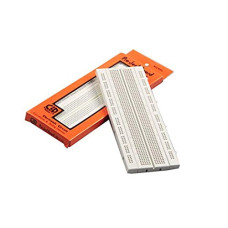 Deals and Offers on - YOURBOT Elementz Nickel Plated 840 Points Bread Board or Solderless Piecesb Circuit Test Board, White (1) Deals, Discounts & Offers on - YOURBOT Elementz Nickel Plated 840 Points Bread Board or Solderless Piecesb Circuit Test Board, White (1)