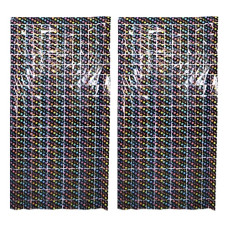 Deals and Offers on - Crackles Rectangle Box Multi Coloured Printed Fringe Foil Streamer Curtains 3 ft x 6 ft Deals, Discounts & Offers on - Crackles Rectangle Box Multi Coloured Printed Fringe Foil Streamer Curtains 3 ft x 6 ft