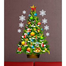 Deals and Offers on - Paper Plane Design 'Christmas Tree' Vinyl Wall Sticker (70 cm x 0.1 cm x 50 cm) Deals, Discounts & Offers on - Paper Plane Design 'Christmas Tree' Vinyl Wall Sticker (70 cm x 0.1 cm x 50 cm)