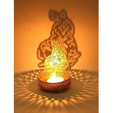 Deals, Discounts & Offers on  - Heaven Decor Metal Laddu Gopal Shadow Tealight Candle Holder, Pack of 1