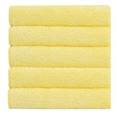 Deals and Offers on Home Improvement - Bathla Spic & Span Multi Purpose Micro Fiber Cleaning Cloth - 340 GSM: 30cmx30cm (Pack of 5 - Lemon) Deals, Discounts & Offers on Home Improvement - Bathla Spic & Span Multi Purpose Micro Fiber Cleaning Cloth - 340 GSM: 30cmx30cm (Pack of 5 - Lemon)
