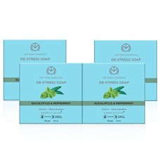 Deals, Discounts & Offers on  - The Man Company Refreshing De-stress Soap Bar with Eucalyptus & Peppermint Long-Lasting Freshness Glowing, Soft & Supple Skin Calms & Rejuvenates Cooling Effect - 100 gm (Pack of 4)