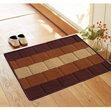 Deals, Discounts & Offers on  - Status Polypropylene Anti Slip Floor Door Mat in Home Kitchen Office Entrance Mats (38x58 cm) (Brown)