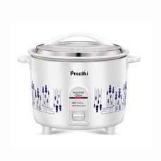 Deals, Discounts & Offers on  - Preethi Glitter Electric Cooker, 2.2 Liters with Single Pan  White & Blue, (RC324)