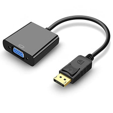 Deals, Discounts & Offers on  - Tizum Display Port to VGA Converter Adapter Cable| Gold Plated Connector, Plug & Play Support HD 1080p, Extend & Mirror Mode, DP to VGA Male to Female Cord