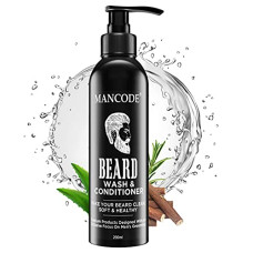 Deals, Discounts & Offers on Health & Personal Care - Mancode Beard Wash & Conditioner - 200ml | Conditions & Cleans Beard Mustache | Blended with Licorice, Vitamin C & Aloe vera | Natural & Organic Beard Shampoo