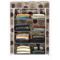 Deals, Discounts & Offers on Furniture - Flipkart Perfect Homes Studio 4 Rack Collapsible Waardrobe-FLOWER PP Collapsible Wardrobe(Finish Color - Beige, DIY(Do-It-Yourself))