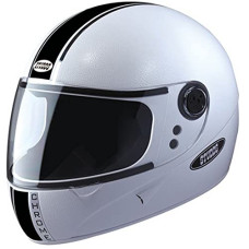 Deals and Offers on - Studds Chrome Eco Full Face Helmet (White, M 570MM) Deals, Discounts & Offers on - Studds Chrome Eco Full Face Helmet (White, M 570MM)