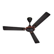 Deals, Discounts & Offers on  - Hindware Snowcrest Admiro 1200mm Designer 3 Blade Ceiling Fan with Metallic Finish & Dust Resistant Aerodynamic Blades For Even Air Distribution (Dark Coffee)