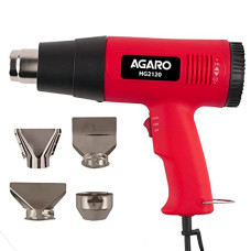 Deals and Offers on - AGARO 2000W Heat Gun HG2120, Dual Temperature and Air Flow Control with 4 Nozzle Attachments, Hot Air Gun Heating helps in Shrink Wrapping, Paint Removal, Wire Shrinking, Crafting Deals, Discounts & Offers on - AGARO 2000W Heat Gun HG2120, Dual Temperature and Air Flow Control with 4 Nozzle Attachments, Hot Air Gun Heating helps in Shrink Wrapping, Paint Removal, Wire Shrinking, Crafting