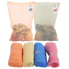 Deals and Offers on - Fun Homes 6 Pieces Reusable Mesh Fridge Storage Bags Deals, Discounts & Offers on - Fun Homes 6 Pieces Reusable Mesh Fridge Storage Bags