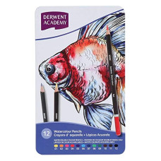 Deals and Offers on Electronics - Derwent Academy Watercolour Pencils Tin (Set of 12) Deals, Discounts & Offers on Electronics - Derwent Academy Watercolour Pencils Tin (Set of 12)