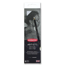 Deals, Discounts & Offers on  - Derwent Artists Black & White Colouring Colour Pencils with Sharpener, Drawing & Colouring (Set of 6)