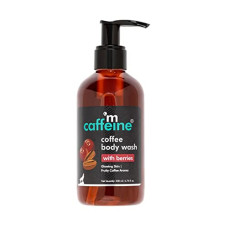 Deals and Offers on - mCaffeine Coffee Body Wash with Berries | De-Tan & Deep Cleansing Shower Gel | Enriched with Vitamin C & in Energizing Fruity Berry Aroma | Suitable Deals, Discounts & Offers on - mCaffeine Coffee Body Wash with Berries | De-Tan & Deep Cleansing Shower Gel | Enriched with Vitamin C & in Energizing Fruity Berry Aroma | Suitable