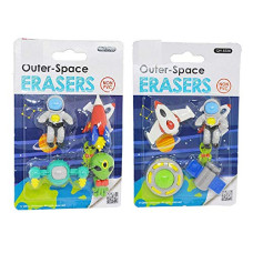 Deals and Offers on - Crackles Cutest Global Astronaut Outer Space Solar Pattern Erasers - Set of 2 for Birthday Gifts for Kids (Total Eight Erasers) Deals, Discounts & Offers on - Crackles Cutest Global Astronaut Outer Space Solar Pattern Erasers - Set of 2 for Birthday Gifts for Kids (Total Eight Erasers)