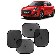 Deals and Offers on - Cosmogear Car Window Curtain Sticky Sun Shades for Maruti Suzuki Swift, 2018-2020 Model, Universal Fit Sunshades Deals, Discounts & Offers on - Cosmogear Car Window Curtain Sticky Sun Shades for Maruti Suzuki Swift, 2018-2020 Model, Universal Fit Sunshades