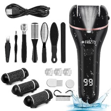 Deals and Offers on Health & Personal Care - Frizty Foot Callus Remover Electric, Rechargeable with 3 Roller Heads, 2 Speeds & Battery Display- Electric Foot Scrubber for Dead Skin & Cracked Heals- Professional Pedicure Tools Deals, Discounts & Offers on Health & Personal Care - Frizty Foot Callus Remover Electric, Rechargeable with 3 Roller Heads, 2 Speeds & Battery Display- Electric Foot Scrubber for Dead Skin & Cracked Heals- Professional Pedicure Tools