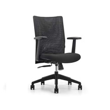 Deals, Discounts & Offers on Furniture - SOS Spacewood LiteOffice Stead Mesh Back Nylon Base Office Chair (Black)