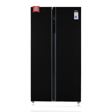 Deals, Discounts & Offers on  - [For HDFC Debit Card EMI] Haier 630 L Double Door Side By Side Refrigerators, Expert Inverter Technology (HRS-682KS, Black Steel,Magic Convertible, Made In India)