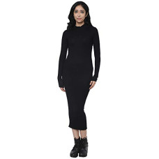 Deals and Offers on Women - MansiCollections Women's Bodycon Midi Dress (MC_DR_3052_BLK_XS_Black_X-Small) Deals, Discounts & Offers on Women - MansiCollections Women's Bodycon Midi Dress (MC_DR_3052_BLK_XS_Black_X-Small)