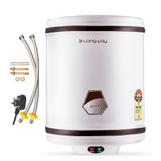 Deals and Offers on - Longway Hotplus 25 ltr with Free Installation Kit Automatic Storage Water Heater with Multiple Safety System & Anti-Rust Coating 5 Star Rated (Off-White, 25 Ltr) Deals, Discounts & Offers on - Longway Hotplus 25 ltr with Free Installation Kit Automatic Storage Water Heater with Multiple Safety System & Anti-Rust Coating 5 Star Rated (Off-White, 25 Ltr)