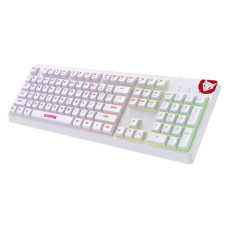 Deals and Offers on - EvoFox Deathray RGB Gaming Keyboard | 16 Million True Prism Colors | Seven Backlight Effects and One Custom Effect | Silent Membrane Keys | Anti Ghosting and Windows Lock Key | Braided Cable | (White) Deals, Discounts & Offers on - EvoFox Deathray RGB Gaming Keyboard | 16 Million True Prism Colors | Seven Backlight Effects and One Custom Effect | Silent Membrane Keys | Anti Ghosting and Windows Lock Key | Braided Cable | (White)