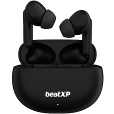Deals and Offers on Headphones - beatXP Tune XPods Bluetooth True Wireless Ear Buds with 50H Playtime, Quad Mic ENC Tech, Low Latency, Type C Earphone with 10mm Drivers, IPX5 Water Resistance, BT 5.3, Touch Control (Black) Deals, Discounts & Offers on Headphones - beatXP Tune XPods Bluetooth True Wireless Ear Buds with 50H Playtime, Quad Mic ENC Tech, Low Latency, Type C Earphone with 10mm Drivers, IPX5 Water Resistance, BT 5.3, Touch Control (Black)