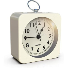 Deals and Offers on - Kadio Battery Operated Alarm Clock with Square Metal Case,No Ticking Analog Quartz, Simple Operation Deals, Discounts & Offers on - Kadio Battery Operated Alarm Clock with Square Metal Case,No Ticking Analog Quartz, Simple Operation